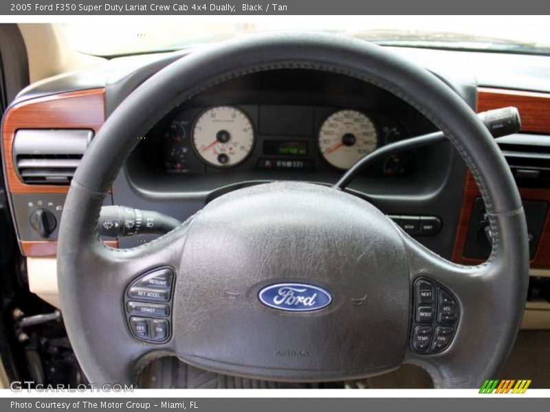 Black / Tan 2005 Ford F350 Super Duty Lariat Crew Cab 4x4 Dually