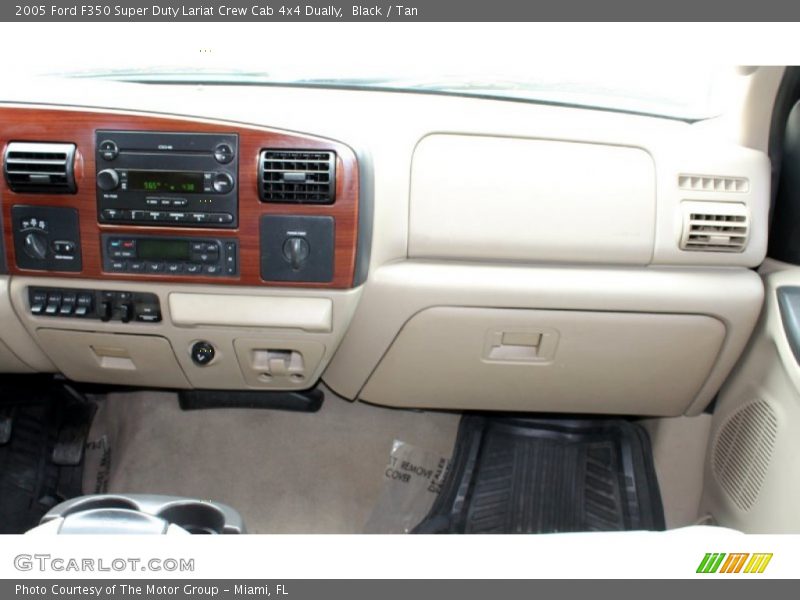 Black / Tan 2005 Ford F350 Super Duty Lariat Crew Cab 4x4 Dually