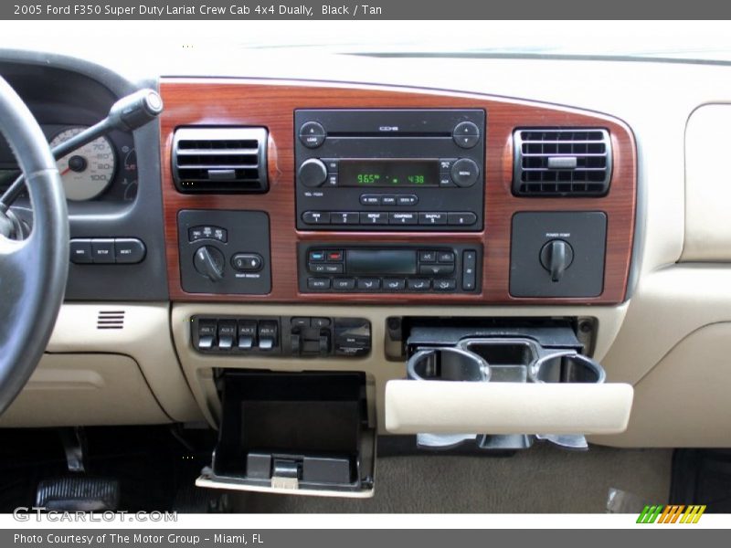 Black / Tan 2005 Ford F350 Super Duty Lariat Crew Cab 4x4 Dually