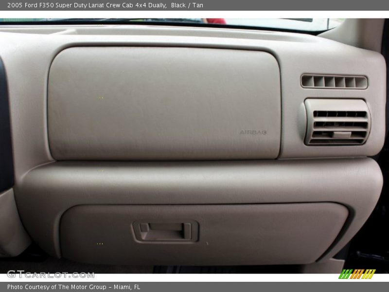 Black / Tan 2005 Ford F350 Super Duty Lariat Crew Cab 4x4 Dually