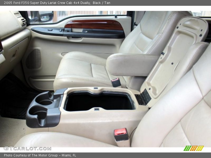 Black / Tan 2005 Ford F350 Super Duty Lariat Crew Cab 4x4 Dually