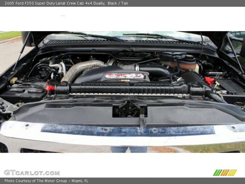 Black / Tan 2005 Ford F350 Super Duty Lariat Crew Cab 4x4 Dually