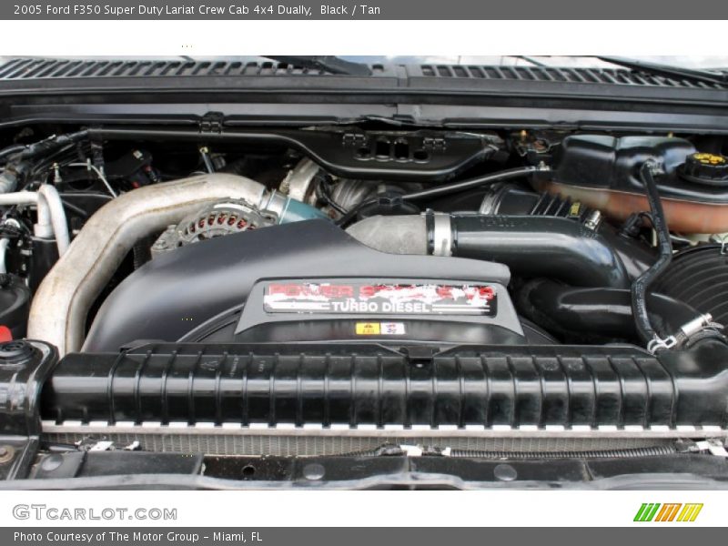 Black / Tan 2005 Ford F350 Super Duty Lariat Crew Cab 4x4 Dually