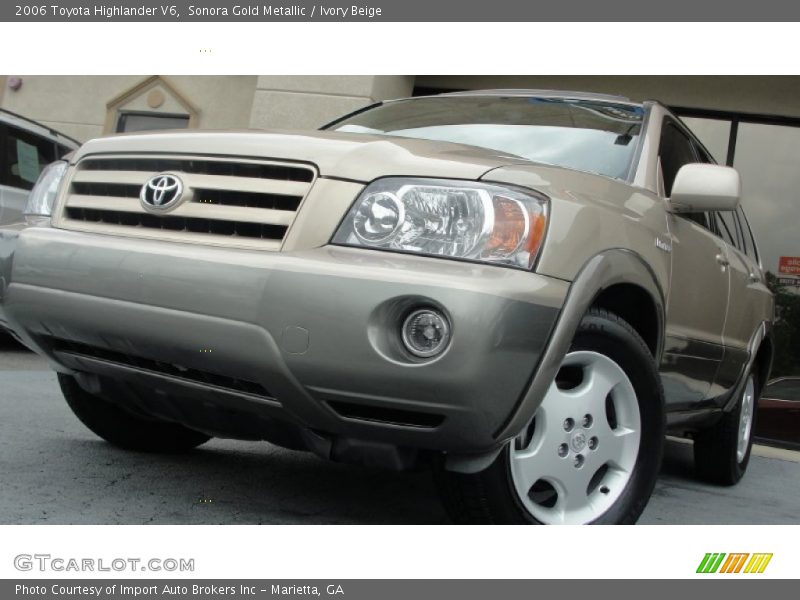 Sonora Gold Metallic / Ivory Beige 2006 Toyota Highlander V6