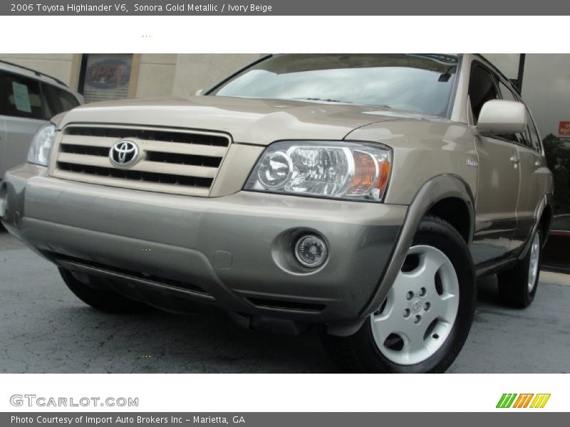 Sonora Gold Metallic / Ivory Beige 2006 Toyota Highlander V6