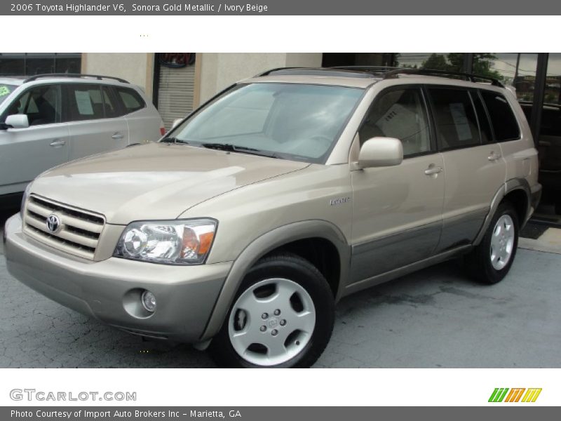 Sonora Gold Metallic / Ivory Beige 2006 Toyota Highlander V6