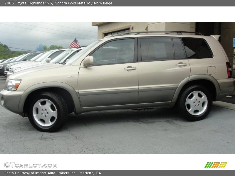Sonora Gold Metallic / Ivory Beige 2006 Toyota Highlander V6