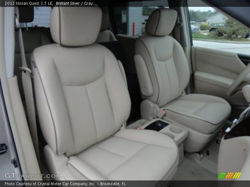 Brilliant Silver / Gray 2012 Nissan Quest 3.5 LE