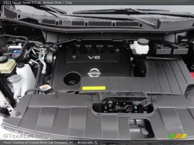 Brilliant Silver / Gray 2012 Nissan Quest 3.5 LE