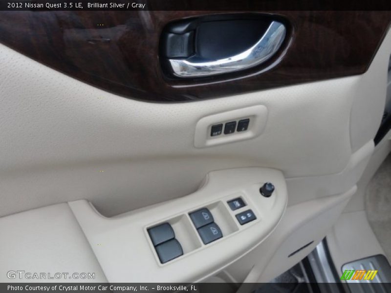 Brilliant Silver / Gray 2012 Nissan Quest 3.5 LE