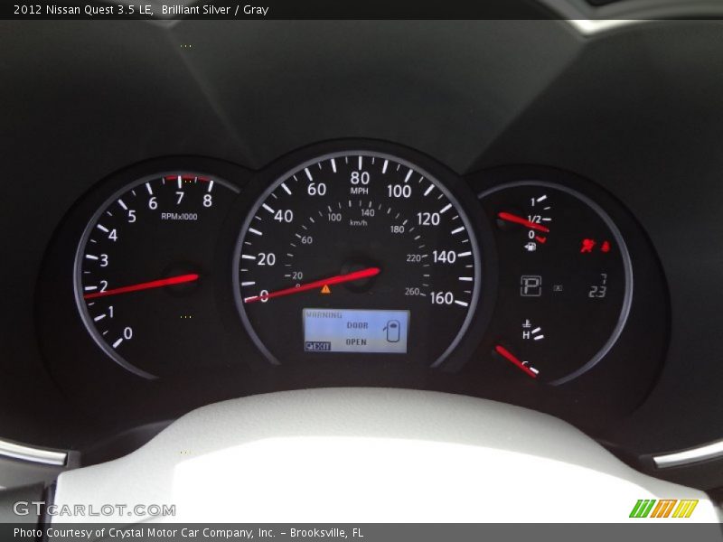 Brilliant Silver / Gray 2012 Nissan Quest 3.5 LE