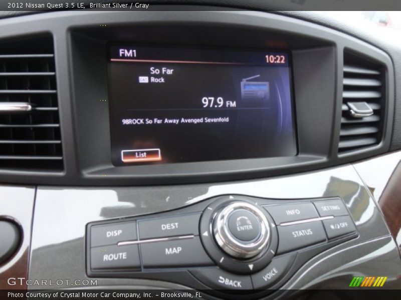 Brilliant Silver / Gray 2012 Nissan Quest 3.5 LE