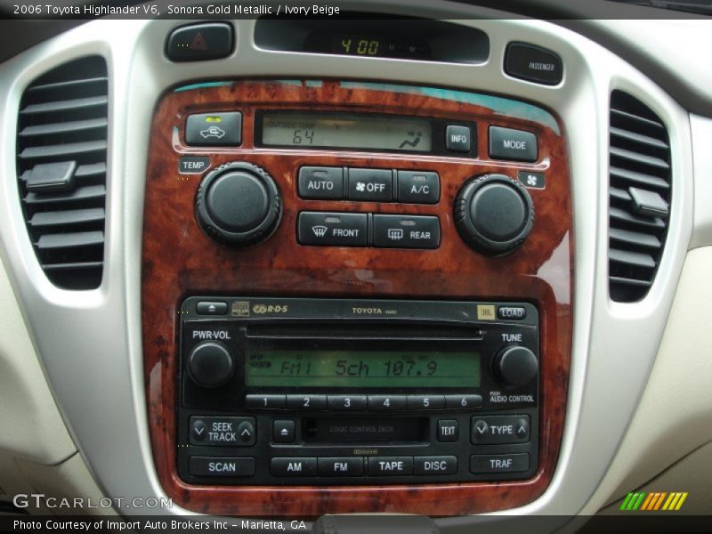 Sonora Gold Metallic / Ivory Beige 2006 Toyota Highlander V6