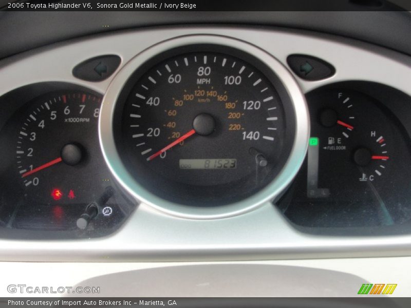 Sonora Gold Metallic / Ivory Beige 2006 Toyota Highlander V6