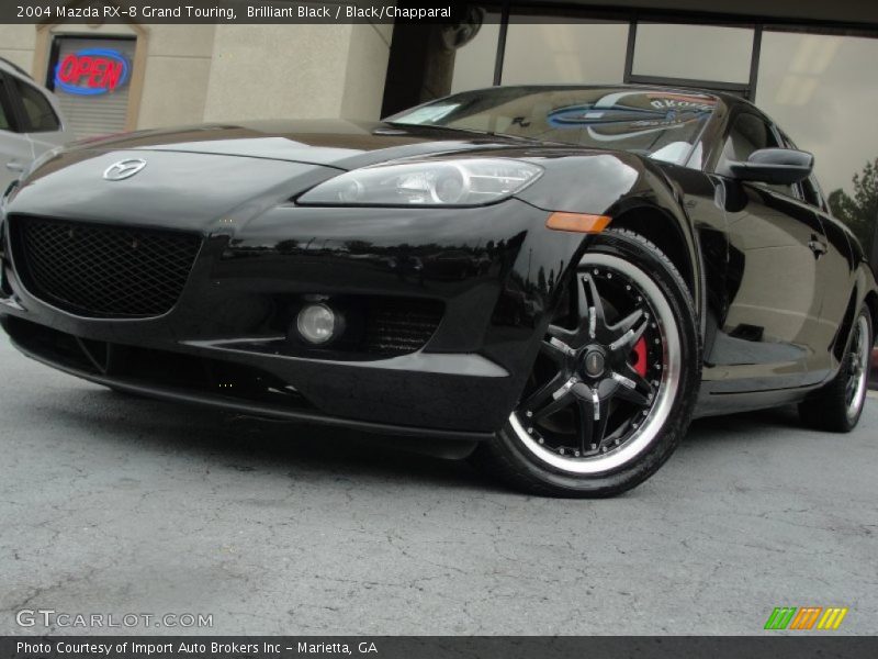 Brilliant Black / Black/Chapparal 2004 Mazda RX-8 Grand Touring