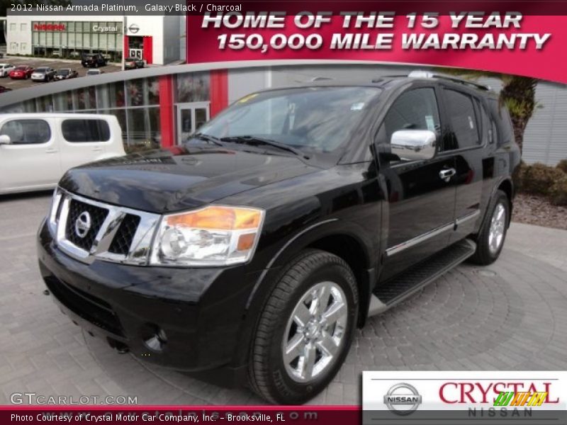 Galaxy Black / Charcoal 2012 Nissan Armada Platinum