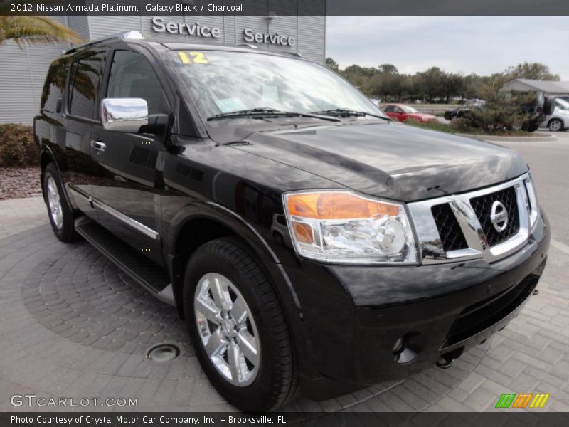 Galaxy Black / Charcoal 2012 Nissan Armada Platinum