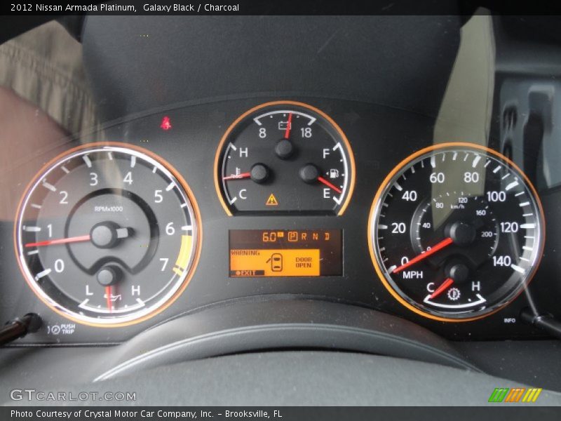 Galaxy Black / Charcoal 2012 Nissan Armada Platinum