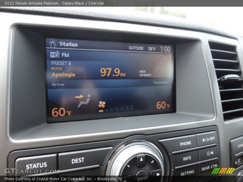 Galaxy Black / Charcoal 2012 Nissan Armada Platinum