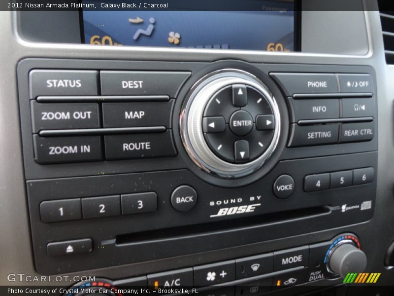 Galaxy Black / Charcoal 2012 Nissan Armada Platinum