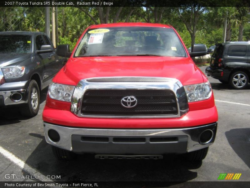 Radiant Red / Beige 2007 Toyota Tundra SR5 Double Cab