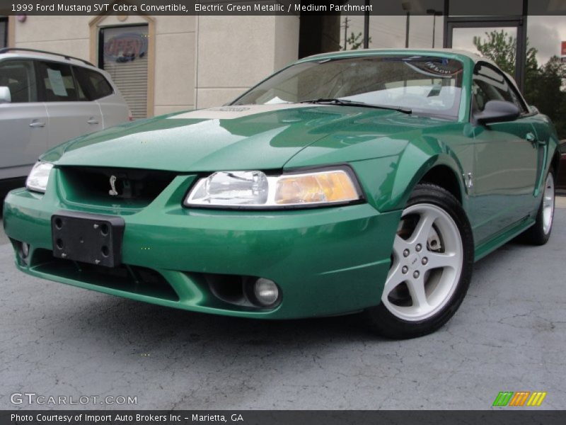 Front 3/4 View of 1999 Mustang SVT Cobra Convertible