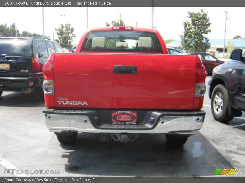 Radiant Red / Beige 2007 Toyota Tundra SR5 Double Cab