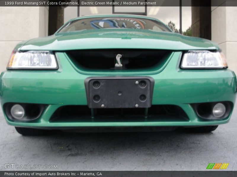 Electric Green Metallic / Medium Parchment 1999 Ford Mustang SVT Cobra Convertible
