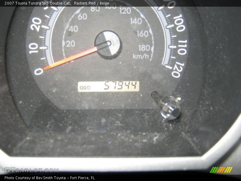 Radiant Red / Beige 2007 Toyota Tundra SR5 Double Cab