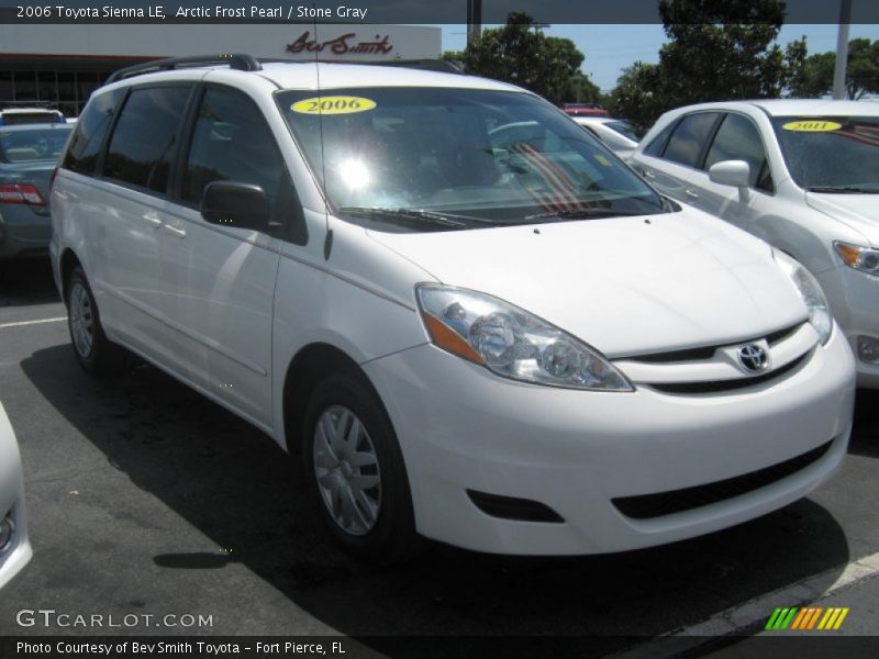 Arctic Frost Pearl / Stone Gray 2006 Toyota Sienna LE