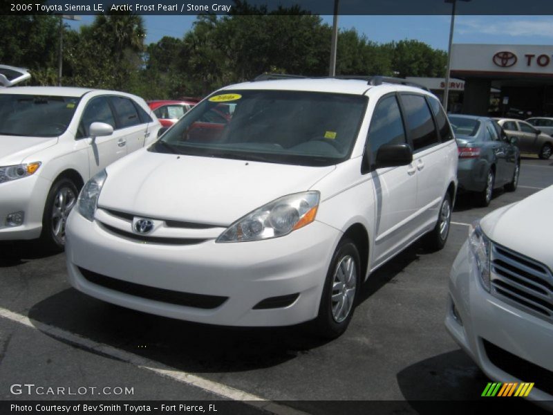 Arctic Frost Pearl / Stone Gray 2006 Toyota Sienna LE