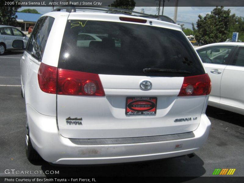 Arctic Frost Pearl / Stone Gray 2006 Toyota Sienna LE