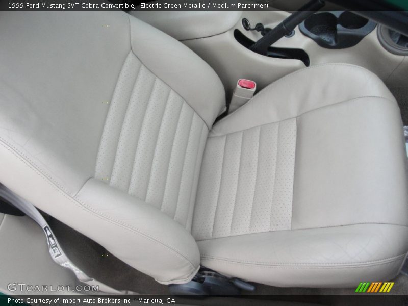 Electric Green Metallic / Medium Parchment 1999 Ford Mustang SVT Cobra Convertible