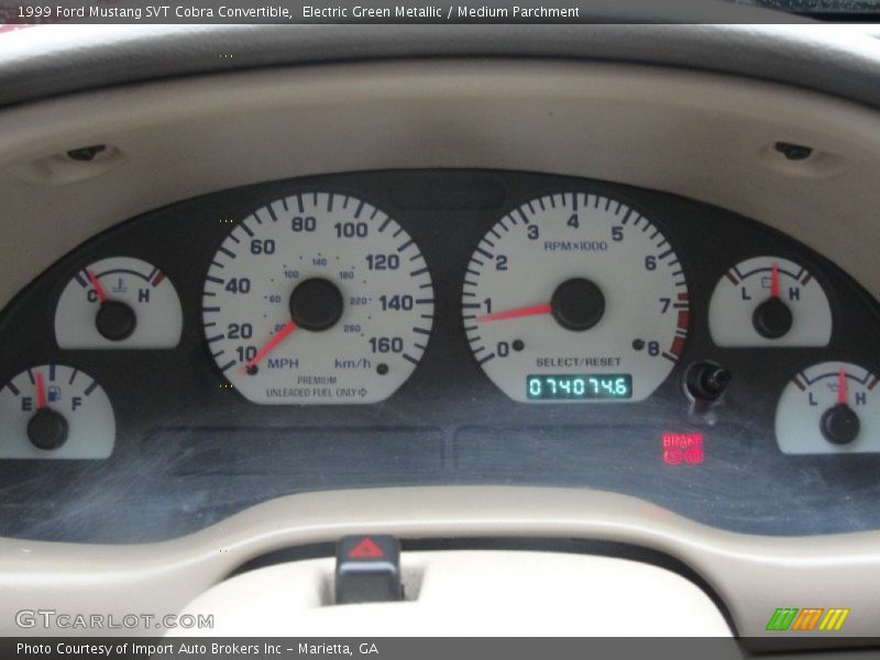  1999 Mustang SVT Cobra Convertible SVT Cobra Convertible Gauges