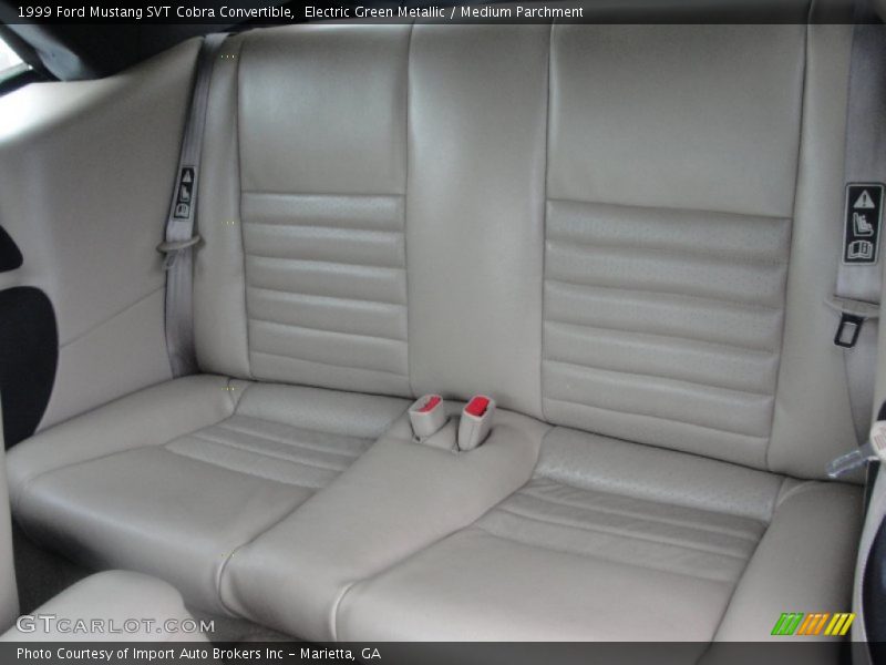 Rear Seat of 1999 Mustang SVT Cobra Convertible
