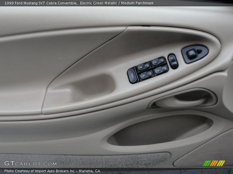 Electric Green Metallic / Medium Parchment 1999 Ford Mustang SVT Cobra Convertible