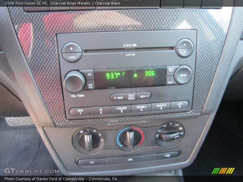 Charcoal Beige Metallic / Charcoal Black 2006 Ford Fusion SE V6