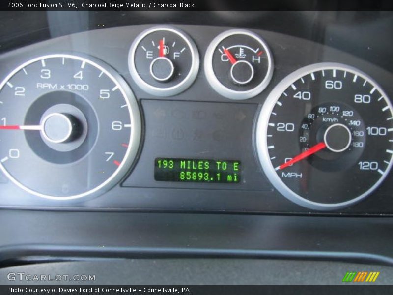 Charcoal Beige Metallic / Charcoal Black 2006 Ford Fusion SE V6