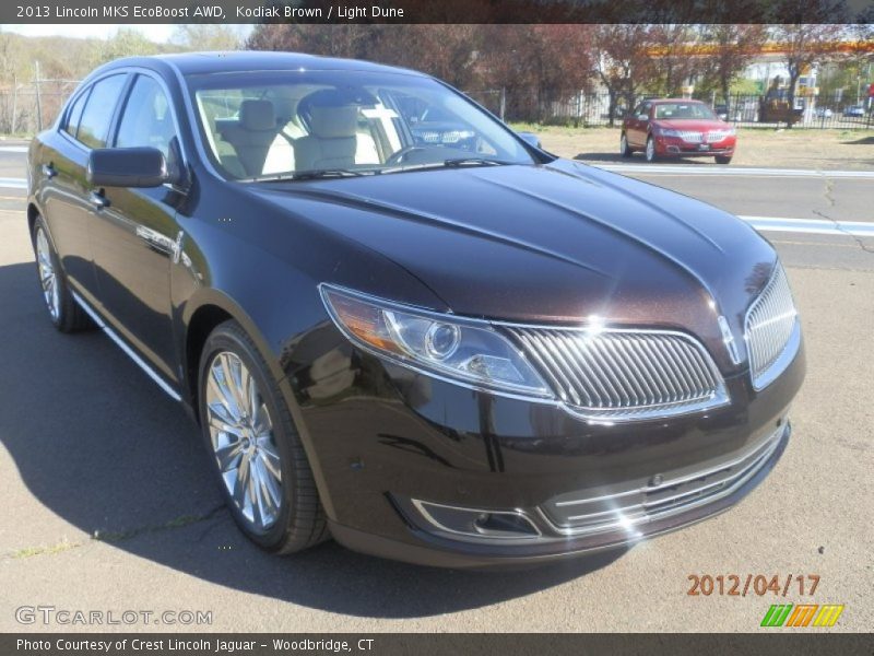 Kodiak Brown / Light Dune 2013 Lincoln MKS EcoBoost AWD