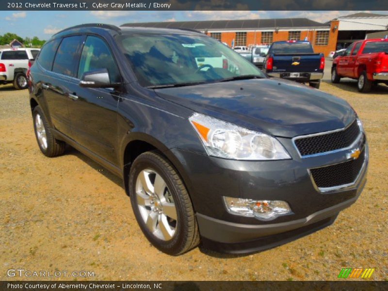 Cyber Gray Metallic / Ebony 2012 Chevrolet Traverse LT