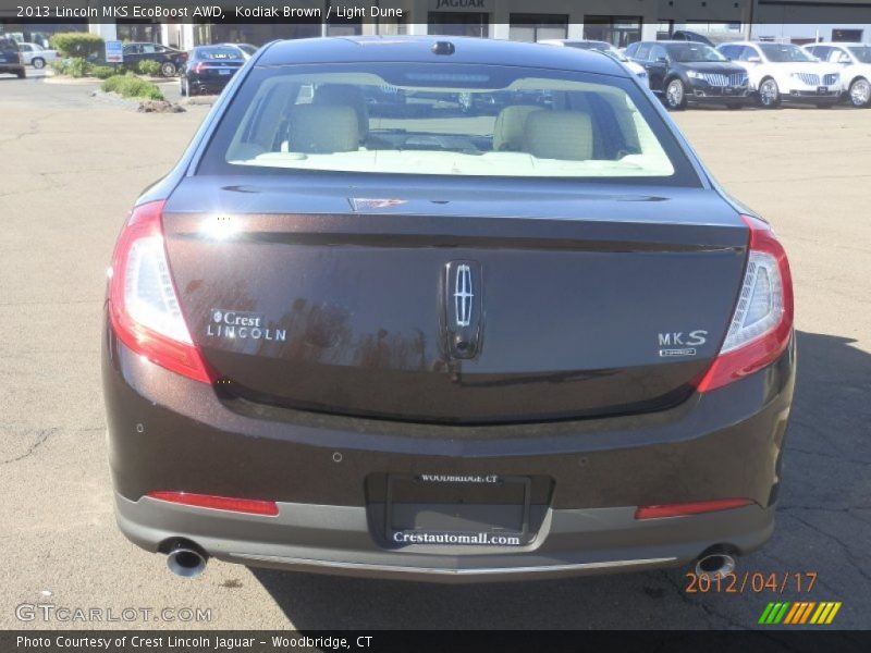 Kodiak Brown / Light Dune 2013 Lincoln MKS EcoBoost AWD
