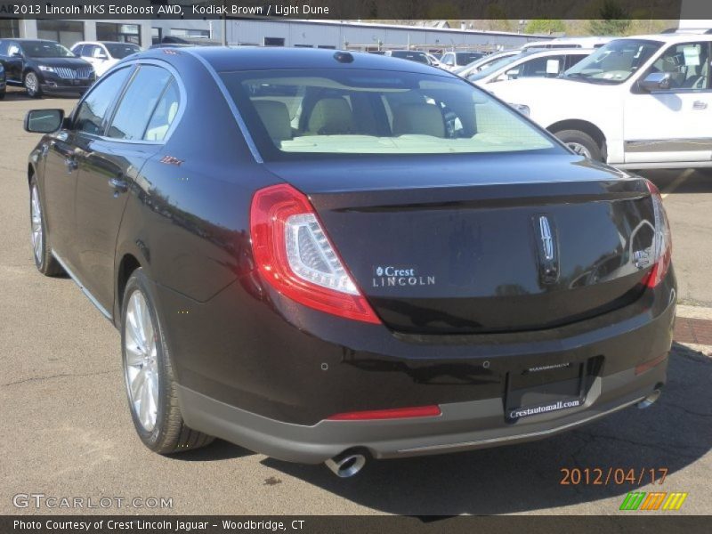 Kodiak Brown / Light Dune 2013 Lincoln MKS EcoBoost AWD