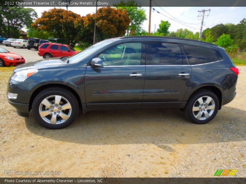 Cyber Gray Metallic / Ebony 2012 Chevrolet Traverse LT