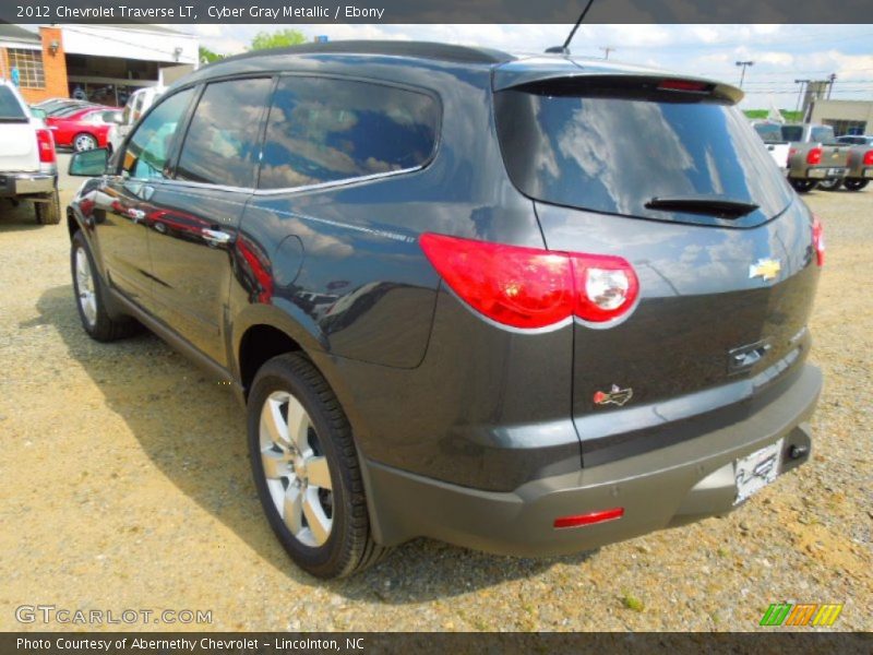Cyber Gray Metallic / Ebony 2012 Chevrolet Traverse LT