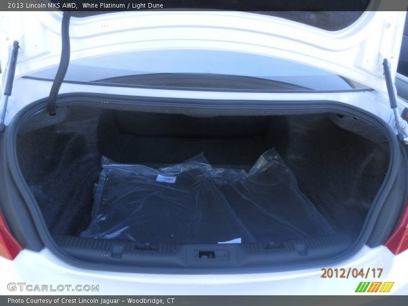 White Platinum / Light Dune 2013 Lincoln MKS AWD