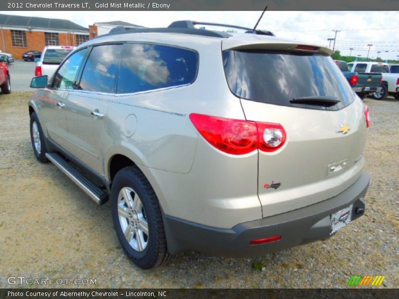 Gold Mist Metallic / Ebony 2012 Chevrolet Traverse LT