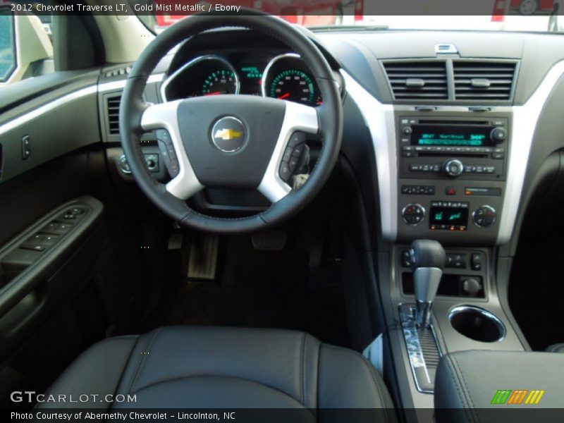 Gold Mist Metallic / Ebony 2012 Chevrolet Traverse LT