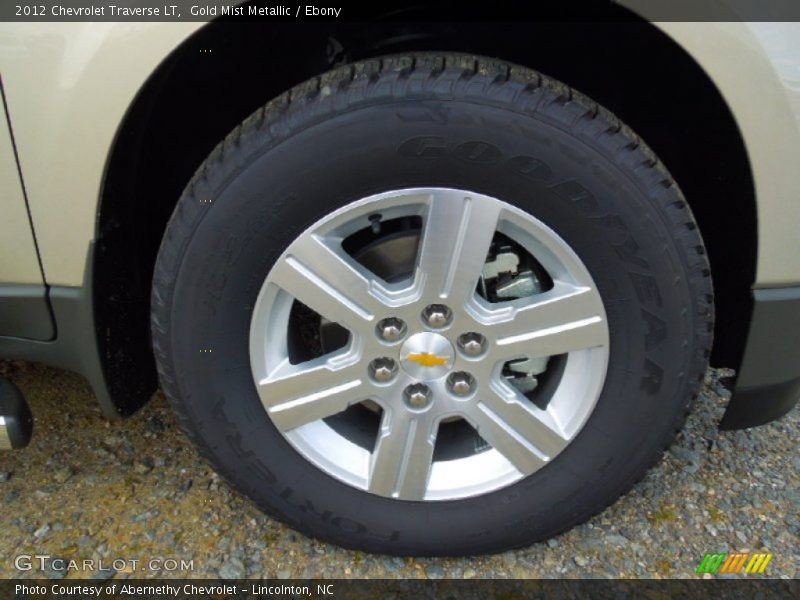 Gold Mist Metallic / Ebony 2012 Chevrolet Traverse LT