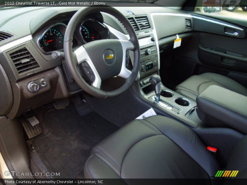 Gold Mist Metallic / Ebony 2012 Chevrolet Traverse LT