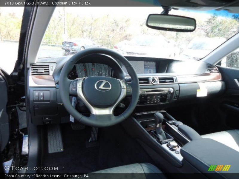 Obsidian Black / Black 2013 Lexus GS 350 AWD